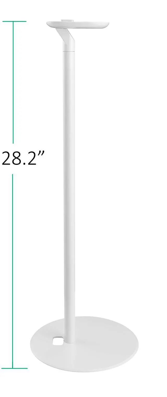 Alt view image 3 of 4 - Fixed Height Floor Stands Compatible with Sonos One, SL, and Play:1 Speaker | 2 Pack | YN-ONE Pair (White)