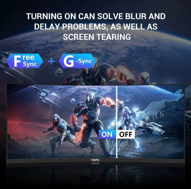 Alt view image 4 of 4 - 34 Inch Curved Ultrawide Gaming Monitor, WQHD 1440P 240Hz Computer Screen, 21:9 1500R 1ms MPRT 4000:1 Contrast, HDR10, 300nits, sRGB 99%, Height Adjustable Stand, HDMI 2.0, DP 1.4, VESA