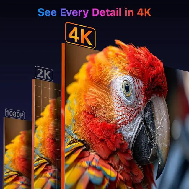 Alt view image 2 of 4 - Portable Monitor 15.6 inch 4K UHD 145% sRGB 60Hz, Travel Monitor for Laptop MacBook Surface PC Xbox PS5, HDMI USB-C VESA Compatible Built-in Speaker