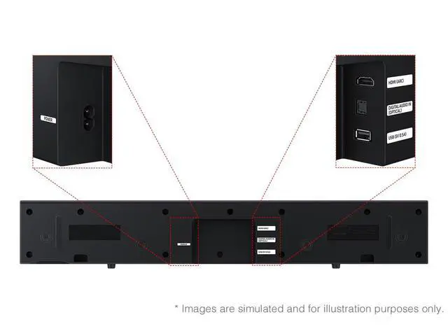 Alt view image 4 of 4 - B-Series Soundbar HW B400F 2.0 ch Soundbar with Built in Subwoofer (2025 Model) One Remote Control, Surround Sound Expansion, Voice Enhance Mode