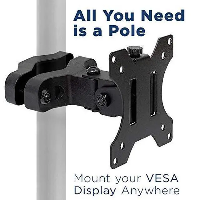 Alt view image 3 of 4 - Universal VESA Pole Mount | Full Motion TV Pole Bracket | VESA 75 100 | Fits TVs or Monitors Up to 32 Inches (Pack of 3)