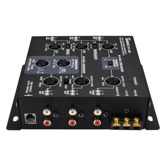 Alt view image 6 of 6 - 3-Way Electronic Crossover Remote Subwoofer Control Equalizer TPT-360