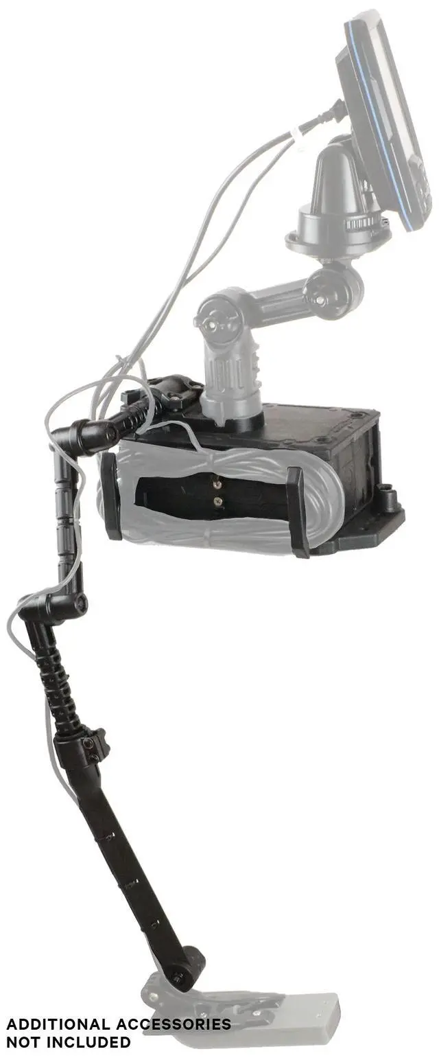 Alt view image 2 of 4 - CellBlok Battery Box & Switchblade Transducer Arm Combo - Color Options | USA Made | Kayak Fish Finder Mounting | Compact & Tool-Free Install | Track Compatible | Universal Kayak Accessory