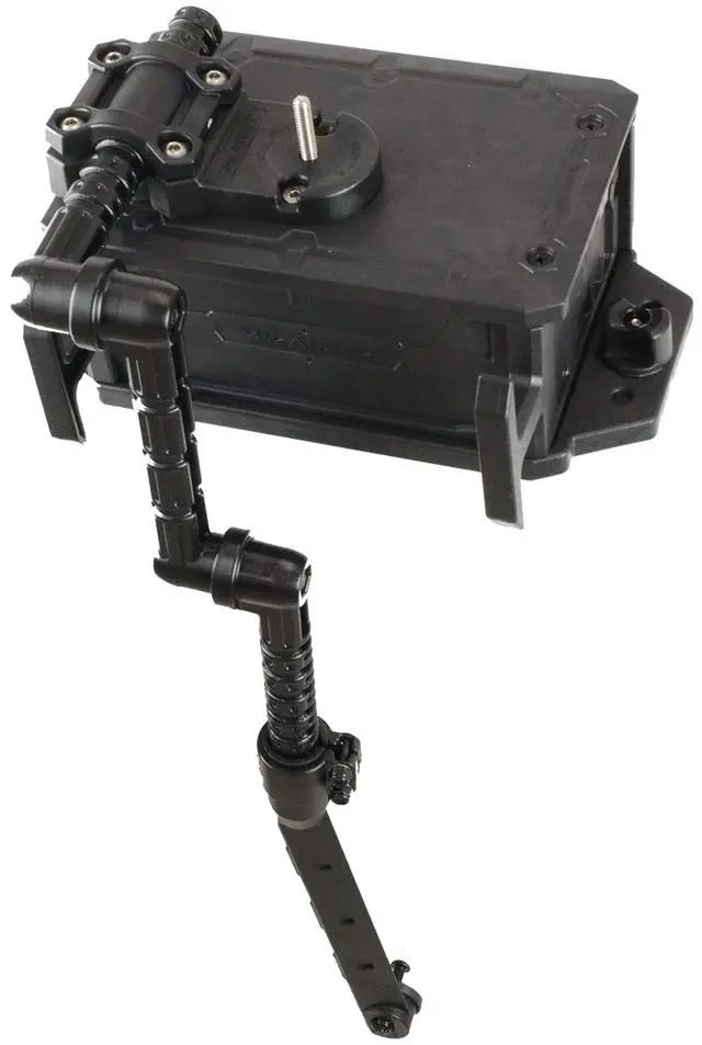 Alt view image 3 of 4 - CellBlok Battery Box & Switchblade Transducer Arm Combo - Color Options | USA Made | Kayak Fish Finder Mounting | Compact & Tool-Free Install | Track Compatible | Universal Kayak Accessory