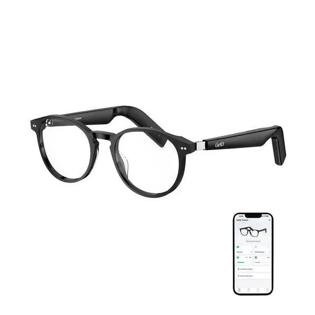Main image of AI Glasses for Men & Women, Smart Glasses Powered by ChatGPT, AI Real-time Translation with 145 Languages, 11H Music Play, Bluetooth Glasses with Anti-Blue Light Lens for Daily Use, Travel