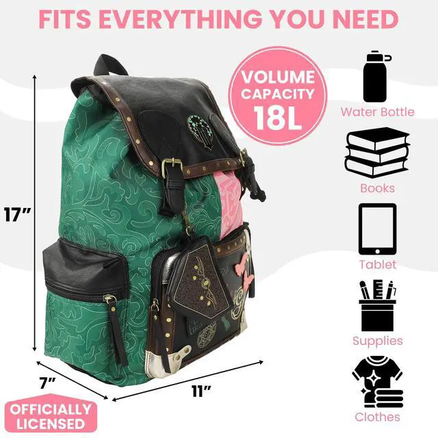 Alt view image 3 of 6 - Wicked Magical Icons Spilt 18" Pink & Green Rucksack
