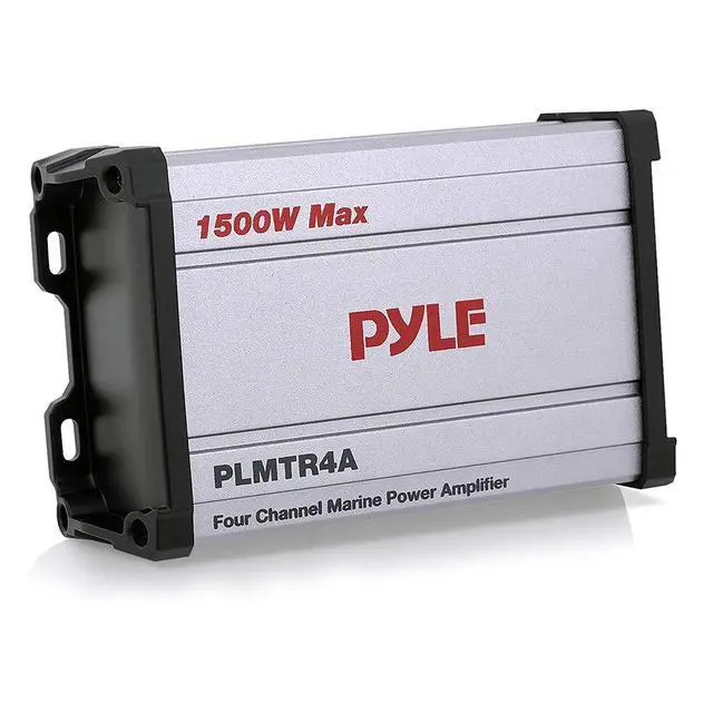 Alt view image 2 of 4 - 1500W 4-Channel Marine Amplifier Receiver - Waterproof & Weatherproof Marine Grade Audio Subwoofer - for Boat & Off-Road Vehicles with Wired RCA/ AUX/ MP3 Inputs - Overload Protection - PLMTR4A