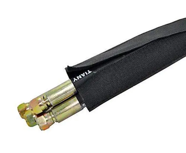 Alt view image 3 of 3 - 5" Hook and Loop Nylon Fast Wrap Sleeve Cable Management - 25 Feet - Black