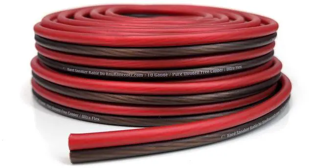 Main image of Kord Speaker Kable 10 Gauge Oxygen Free Copper Speaker Wire 50' Red/Black