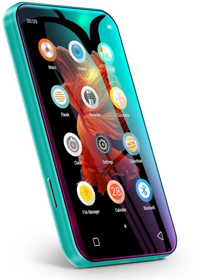 Main image of 72GB MP3 Player with Bluetooth, 4.0" Full Touchscreen Mp4 Mp3 Player with Speaker, Portable HiFi Sound Music Player with Voice Recorder, Can't Install/Download Any New Apps (Blue,without WIFI)