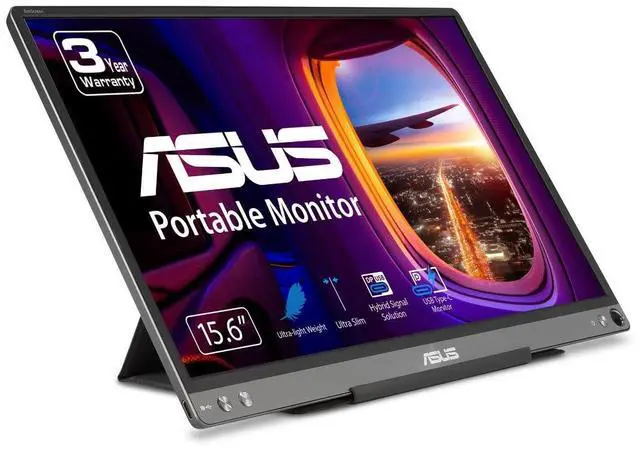 Main image of ZenScreen 15.6 1080P Portable USB Monitor (MB16ACE) - Full HD (1920 x 1080), IPS, USB Type-C, Eye Care, Anti-Glare Surface, Lite Smart Case, External Screen for Laptop