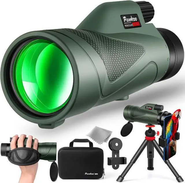 Main image of 12x60 HD Monocular Telescope for Adults high Powered | Comes with Smartphone Adapter Tripod Hand Strap | Suitable for Bird Watching Sports Hiking Traveling
