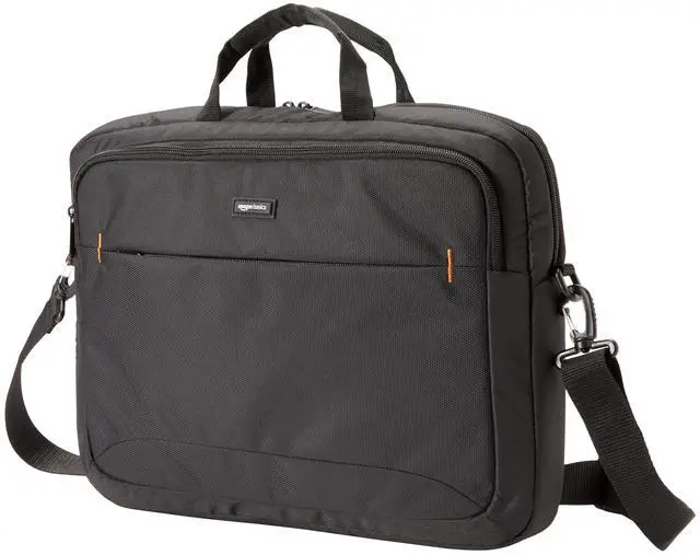 Main image of Laptop Carrying Case with Shoulder Strap, 17.3 in, Black, Travel Business Briefcase, 10-Pack
