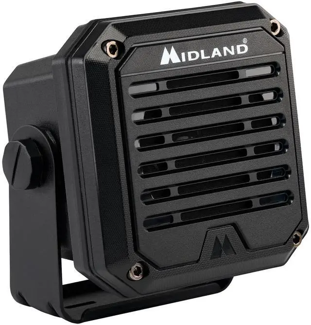 Main image of SPK200 Heavy-Duty 20W Amplified External Speaker - AI Noise Cancellation 180 Degrees Swivel Base for CB and MXT Radios 8-OHM Sound System 3.5mm Audio Plug - Waterproof Design