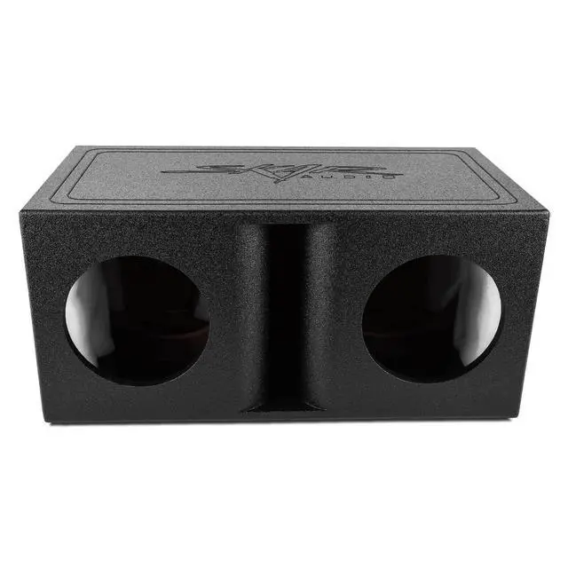 Alt view image 2 of 4 - AR2X8V Dual 8" Universal Fit Armor Coated Ported Subwoofer Box with Kerf Port