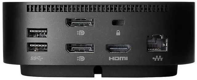 Alt view image 2 of 4 - USB-C Dock G5 for business - for Notebook - USB Type C - 3 Displays Supported - 4K, QHD, Full HD - 4 x Type-A Ports A 1 x RJ-45 Ports - Network (RJ-45) - HDMI - DisplayPort - Black - Wired