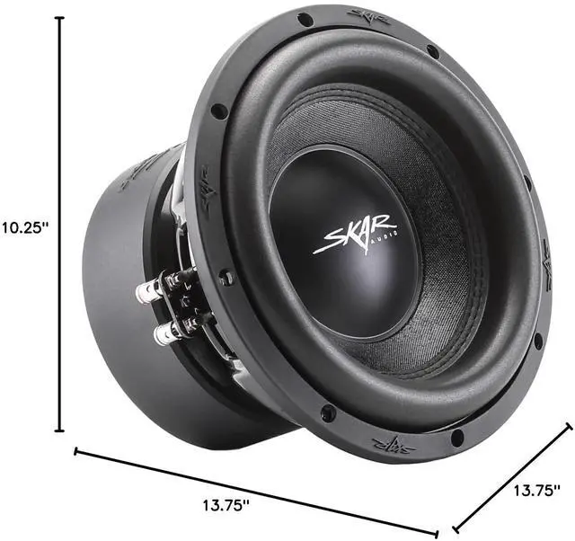 Alt view image 6 of 6 - SVR-10 D2 10" 1600 Watt Max Power Dual 2 Ohm Car Subwoofer