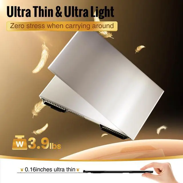 Alt view image 4 of 6 - 2026 New One Cable Connection Laptop Screen Extender Monitor Portable, Ultra Thin 15.6" 1080P FHD Triple Screen,Fit for 13-17" Laptop, Plug & Play Compatiable with Win/Mac/Chrome/Android