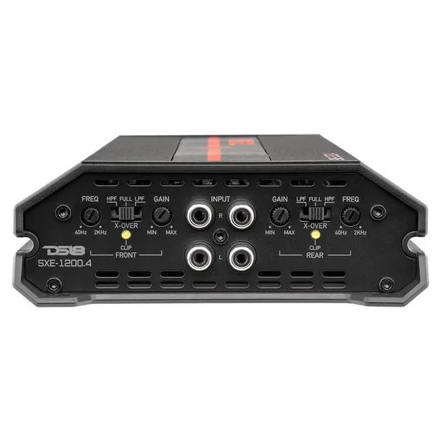 Alt view image 6 of 6 - SXE-1200.4/BK Car Amplifier Stereo Full-Range Class A/B 4-Channel 60x4 RMS @4 OHM 1200 Watts - Powerful and Compact Amp for Speakers in Car Audio System