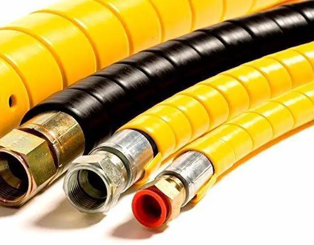 Alt view image 6 of 6 - 1.25 Inch Heavy Duty Spiral Wrap HDPE Flexible Plastic Cable Sleeve Hose Protector 50 Feet - Black