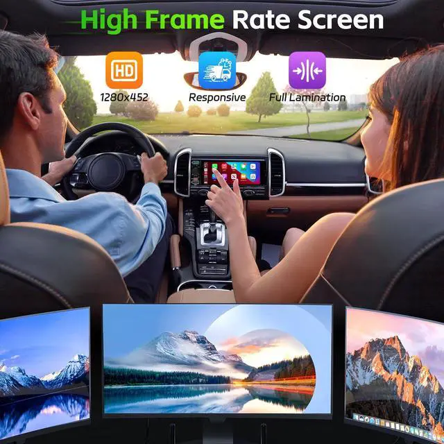 Alt view image 5 of 6 - Single Din Radio Car Stereo with Wireless Apple Carplay & Android Auto, 6.5" IPS Touchscreen Car Radio with Bluetooth 1080P Backup Camera Navigation Mirror Link AM/FM USB & Type-C Fast Charging EQ SWC