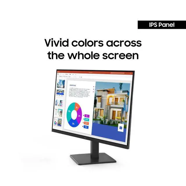 Alt view image 3 of 6 - 24" S3 (S32GF) FHD High Resolution 120Hz Monitor with IPS Panel, Flicker Free, Eye Saver Mode, LS24F320GANXZA, 2025