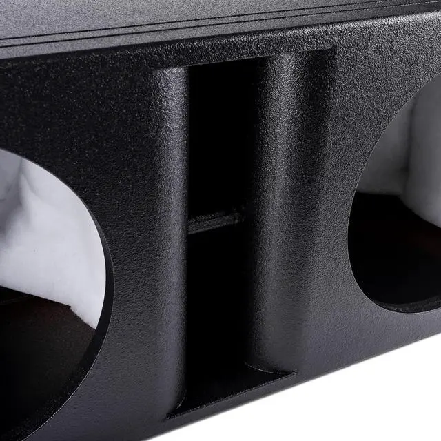 Alt view image 4 of 6 - AR2X12V Dual 12" Universal Fit Armor Coated Ported Subwoofer Box with Kerf Port