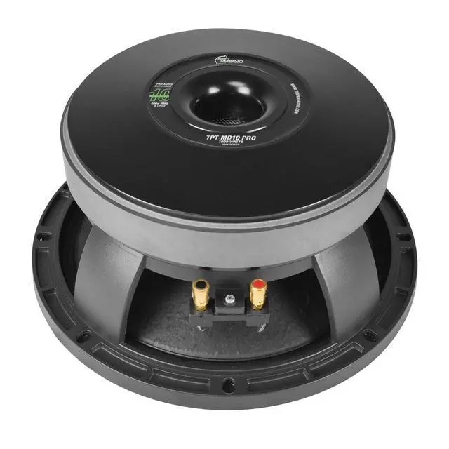 Alt view image 3 of 6 - TPT-MD10 PRO 10" Midrange Speaker, 1000 Watts, 8 Ohm Loudspeaker 10 Inch Mid Range for Pro Car Audio (Single)
