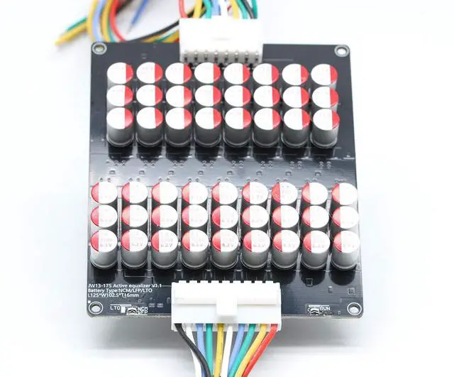 Alt view image 2 of 6 - 13S 14S 15S 16S 17S 5A Active Equalizer Balancer LFP Lifepo4 Lithium Li-ion Lipo/Titanate LTO Battery Energy Transfer Active Equalization Module Capacitor Faster Whole Group Balancing