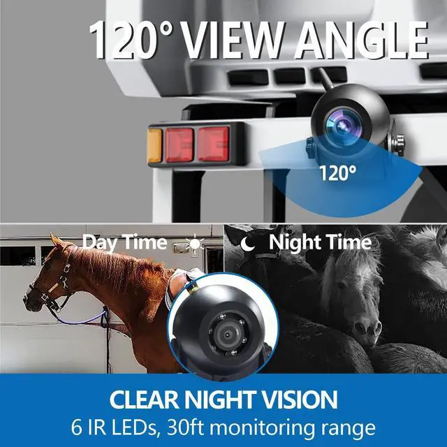 Alt view image 5 of 6 - Upgraded Wireless Backup Camera Magnetic Hitch, 4000mAh Rechargeable Battery Powered WiFi Rear View Camera, 720P IP68 Waterproof Reverse Camera for Truck/RV/Camper/Trailer for iPhone iPad Android