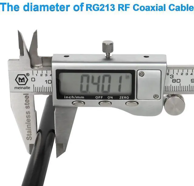 Alt view image 4 of 5 - XRDS RF RG213 Coaxial Cable - 100FT 50 Ohm Low-Attenuation RG213 Coax Cable with Bare Copper Braid Shielding