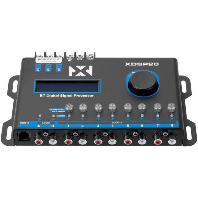 Alt view image 3 of 6 - XDSP28 8-Channel X-Series 15 Band Parametric EQ Digital Signal Processor (DSP) with LCD Display, Built-in Bluetooth and Remote Level Controller