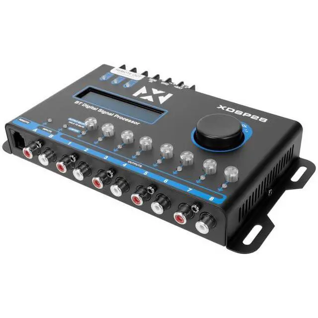 Alt view image 4 of 6 - XDSP28 8-Channel X-Series 15 Band Parametric EQ Digital Signal Processor (DSP) with LCD Display, Built-in Bluetooth and Remote Level Controller