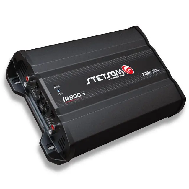 Alt view image 3 of 6 - IR 800.4 Compact 2 Ohms Digital Multi Channel Amplifier 800 Watts RMS 4 Channels 2 Stable Full Range HD Sound Quality Car Stereo MD Crossover HPF LPF Bass Boost Front Rear Bridge Speakers