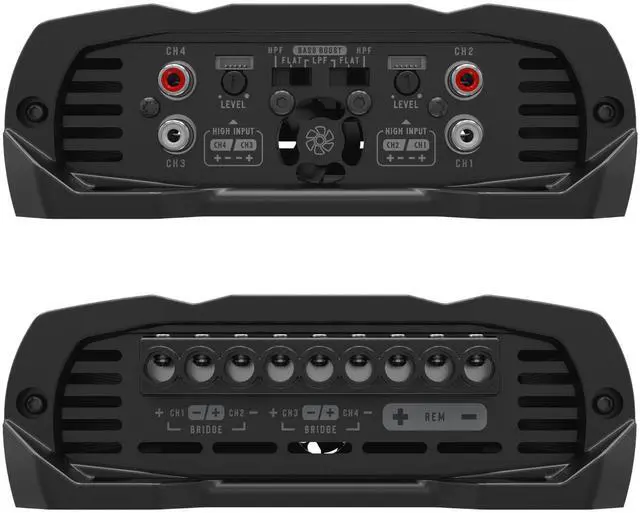Alt view image 5 of 6 - IR 800.4 Compact 2 Ohms Digital Multi Channel Amplifier 800 Watts RMS 4 Channels 2 Stable Full Range HD Sound Quality Car Stereo MD Crossover HPF LPF Bass Boost Front Rear Bridge Speakers