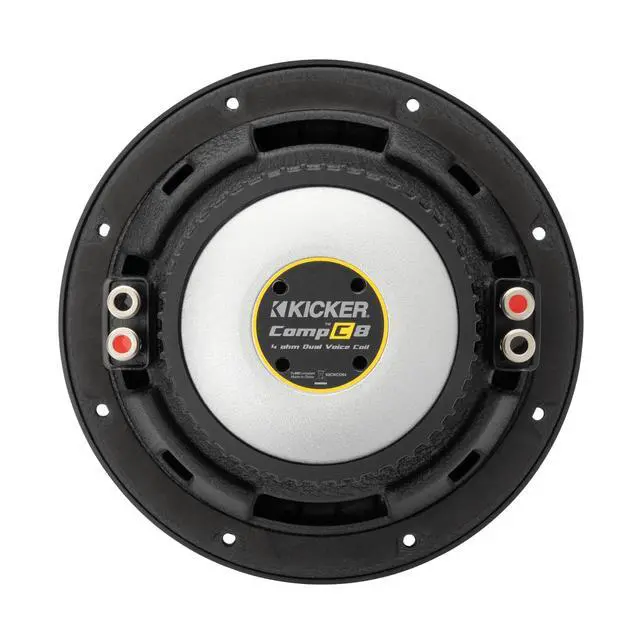 Alt view image 6 of 6 - 50CWCD84 CompC 8" Subwoofer Dual Voice Coil 4-Ohm