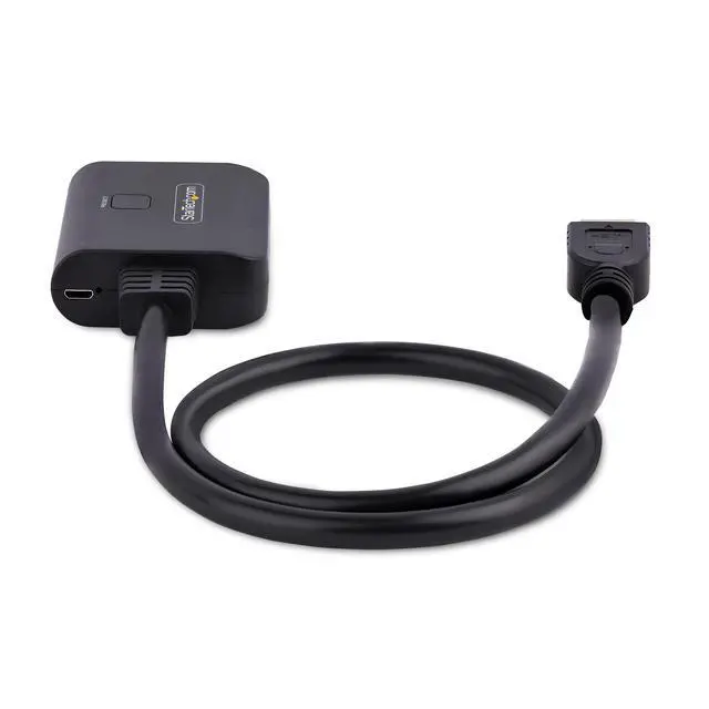 Alt view image 4 of 6 - 2-Port HDMI Splitter, 4K 60Hz HDMI 2.0 Video, 4K HDMI Splitter 1 In 2 Out, 1x2 HDMI Display/Output Splitter, HDR/HDCP
