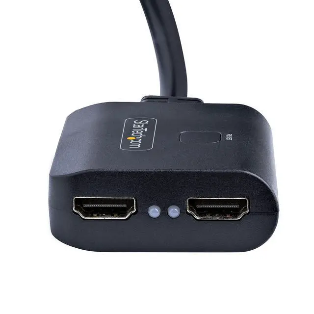 Alt view image 5 of 6 - 2-Port HDMI Splitter, 4K 60Hz HDMI 2.0 Video, 4K HDMI Splitter 1 In 2 Out, 1x2 HDMI Display/Output Splitter, HDR/HDCP
