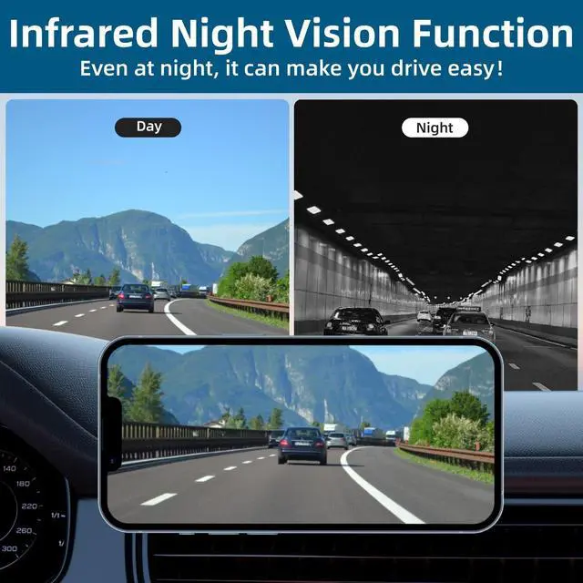 Alt view image 4 of 6 - Wireless Backup Camera,WiFi Magnetic Backup Camera,Rechargeble,IP68 Waterproof,Night Visiong,iPhone APP Bluetooth Rear View Camera for Truck Horse Trailer Hitch Gooseneck Travel Boat Camper RV