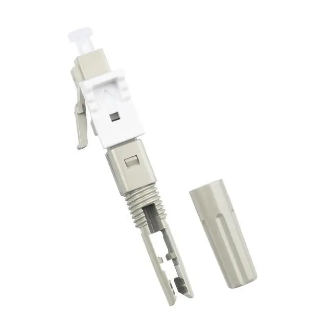 Alt view image 3 of 6 - LC Fiber Optic Cable Quick Connector Fast Connection Adapter for Fiber Cable (30, Grey, LC-925T-P)