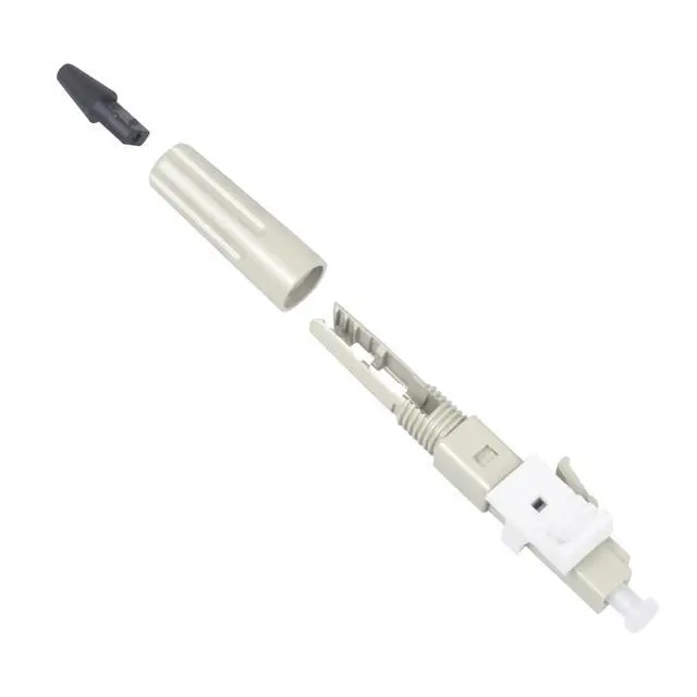 Alt view image 4 of 6 - LC Fiber Optic Cable Quick Connector Fast Connection Adapter for Fiber Cable (30, Grey, LC-925T-P)