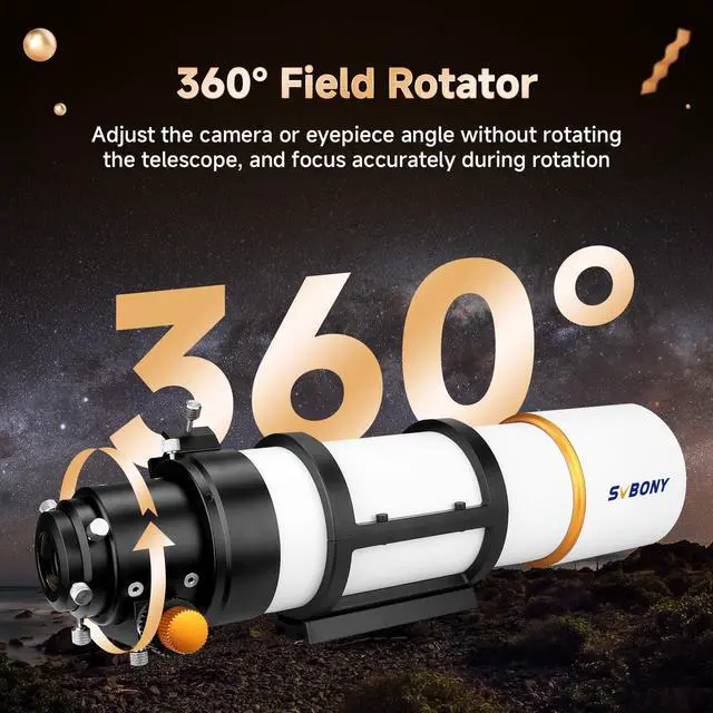 Alt view image 5 of 6 - SV48P Telescope, 90mm Aperture F5.5 Refractor OTA for Adults Beginners, Telescope for Adults & Beginner Astronomers, Telescopes for Deep Sky Astrophotography and Visual Astronomy