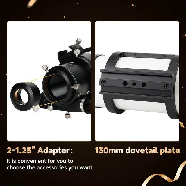 Alt view image 6 of 6 - SV48P Telescope, 90mm Aperture F5.5 Refractor OTA for Adults Beginners, Telescope for Adults & Beginner Astronomers, Telescopes for Deep Sky Astrophotography and Visual Astronomy
