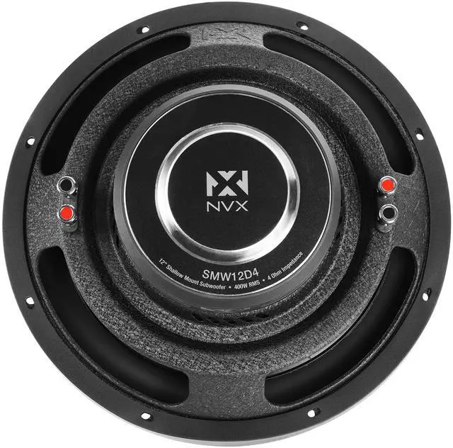 Alt view image 4 of 6 - SMW12D4 800W Peak (400W RMS) S-Series Shallow-Mount 12" Dual 4-Ohm Subwoofer