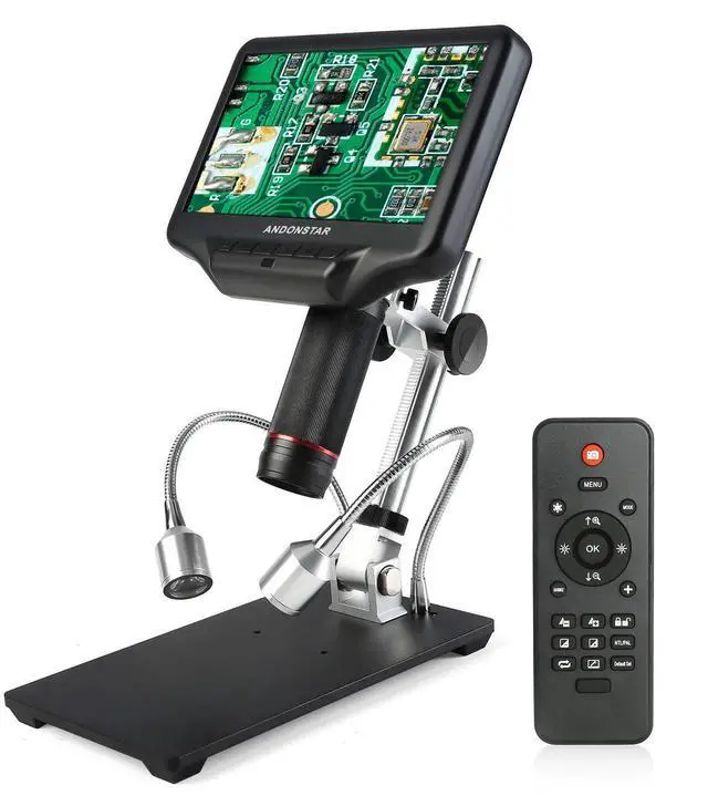Main image of AD407 3D HDMI Soldering Digital Microscope with 4MP UHD and 7 inch Adjustable LCD Screen USB Video Microscopes for Phone Repairing SMT SMD DIY