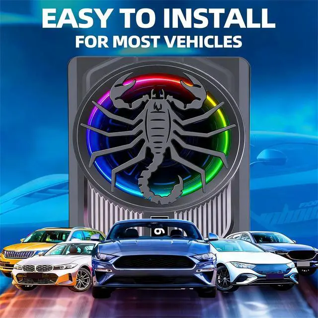 Alt view image 6 of 6 - Upgrade1600W Under Seat Subwoofer | 10" Slim Car Sub with Built-in Amp, RGB LED Lights, APP Control | Independent Bass Knob, LPF, Gain, Bass Boost | High Output Deep Bass Distortion-Free Audio