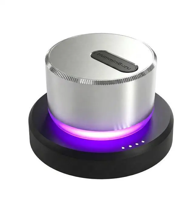 Main image of LUMI Record Weight Stabilizer & Turntable Speed Tester | 33/45/78RPM Stroboscopic Disc & Light | 300g LP Aluminum Weight Clamp | 9 LED Color Ambient Light Lamp | Auto Off & Anti-fingerprint