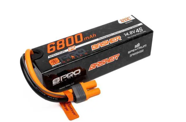 Main image of 14.8V 6800mAh 4S 120C Smart G2 Pro Basher LiPo: IC5, SPMXB4S68
