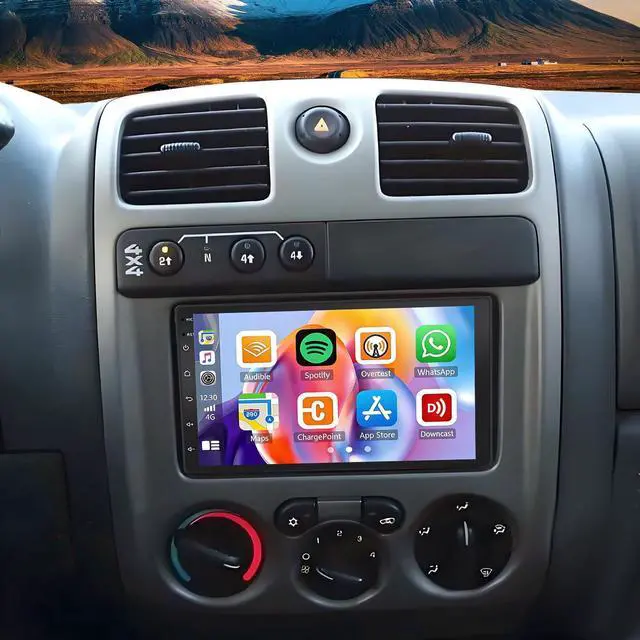 Main image of Android 14 Double Din Car Radio for Chevrolet Colorado 2004 2005 2006 2007 2008 2009 2010 2011 2012, 2+64G 7'' Touch Screen Head Unit Car Stereo w/Carplay Android Auto Bluetooth GPS WiFi FM SWC