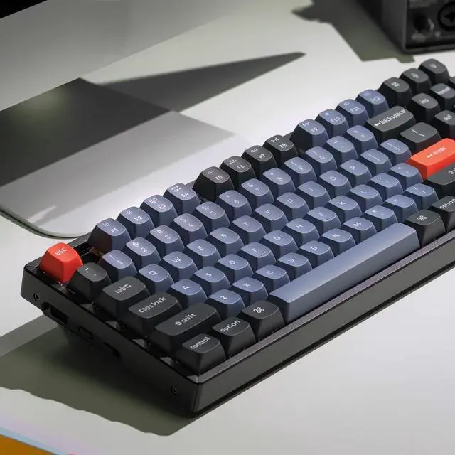 Alt view image 2 of 6 - K8 Pro QMK/VIA Wireless Mechanical Keyboard, Hot-Swappable Aluminum Frame TKL Custom Programmable Keyboard with RGB Backlit, Gateron G Pro Red Switch